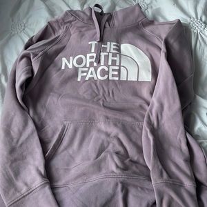 Light purple north face hoodie